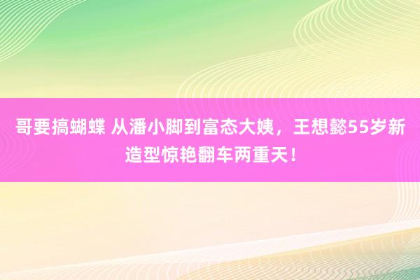 哥要搞蝴蝶 从潘小脚到富态大姨，王想懿55岁新造型惊艳翻车两重天！