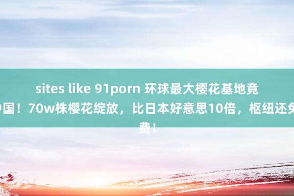 sites like 91porn 环球最大樱花基地竟在中国！70w株樱花绽放，比日本好意思10倍，枢纽还免费！