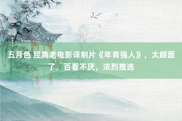 五月色 经典老电影译制片《年青强人》，太颜面了，百看不厌，浓烈推选